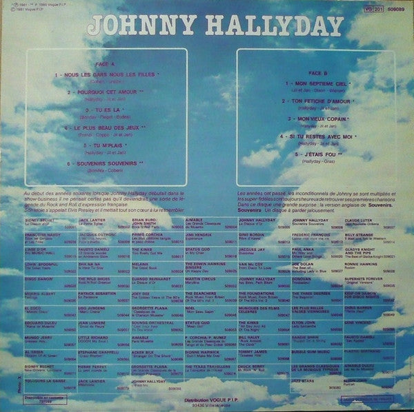 Johnny Hallyday : J'étais Fou (LP, Comp)