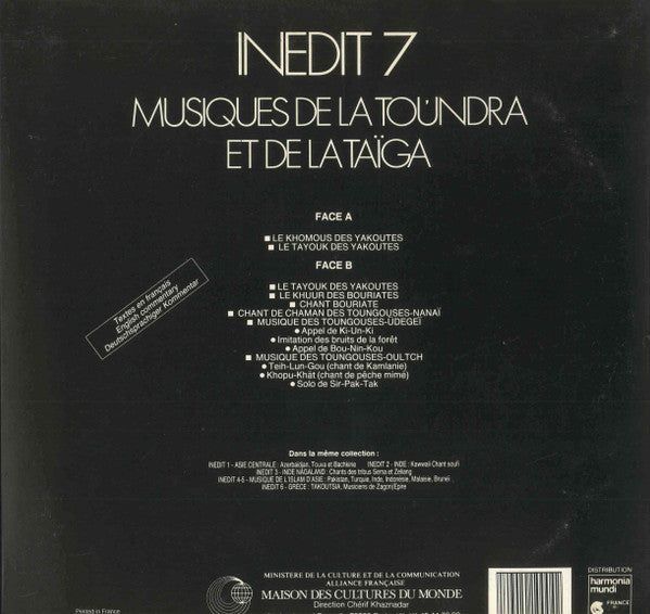 Various : Musiques De La Toundra Et De La Taïga (LP, Album)