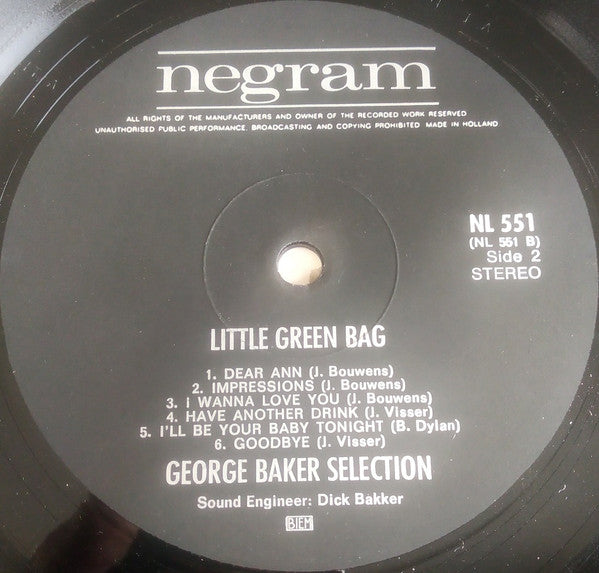 George Baker Selection : Little Green Bag (LP, Album)