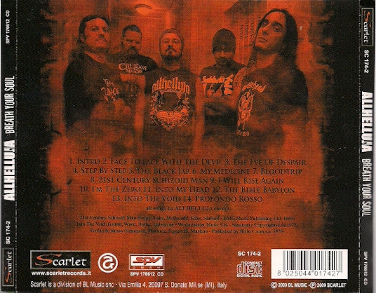 Allhelluja : Breath Your Soul (CD, Album)