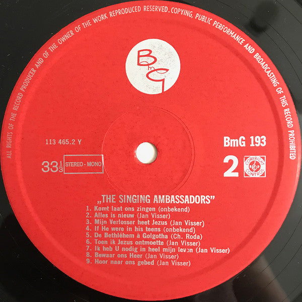 The Singing Ambassadors Rotterdam : The Singing Ambassadors (LP)