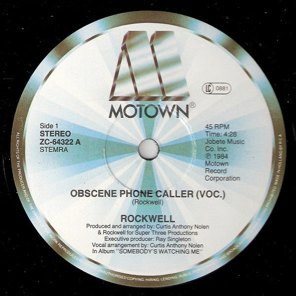 Rockwell : Obscene Phone Caller (12", Maxi)