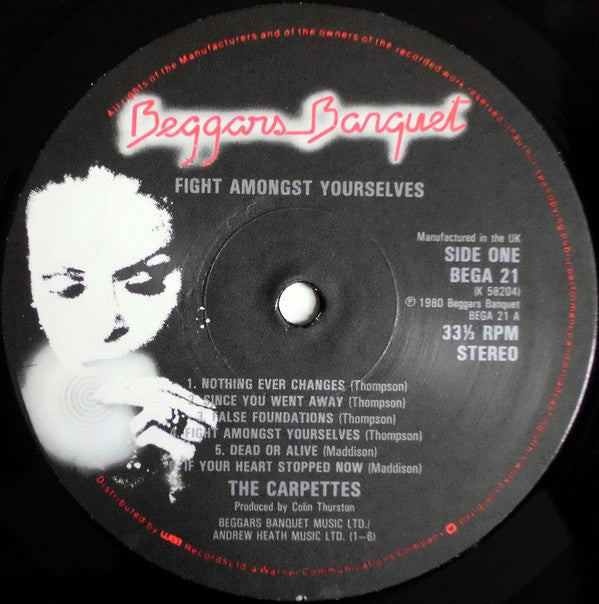 The Carpettes : Fight Amongst Yourselves (LP, Album)