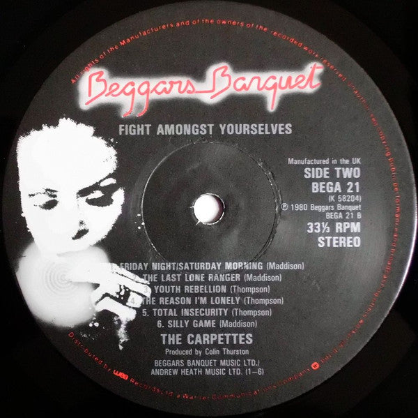 The Carpettes : Fight Amongst Yourselves (LP, Album)