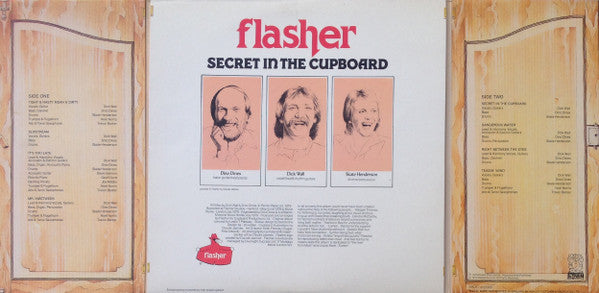 Flasher : Secret In The Cupboard (LP, Album, Red)