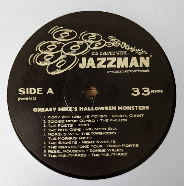Various : Greasy Mike's Halloween Monsters (LP, Comp)