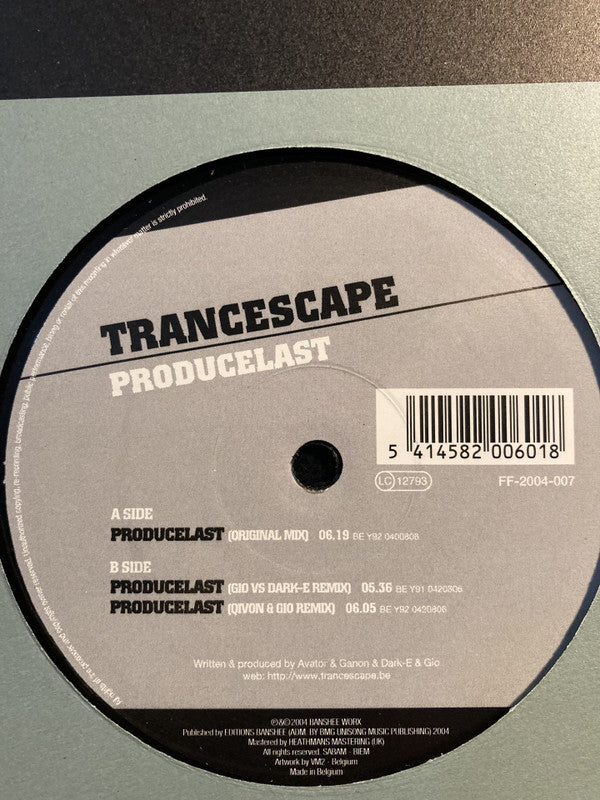 Trancescape : Producelast (12")