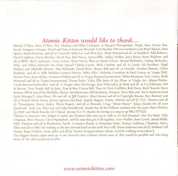 Atomic Kitten : The Greatest Hits (CD, Comp, Copy Prot.)