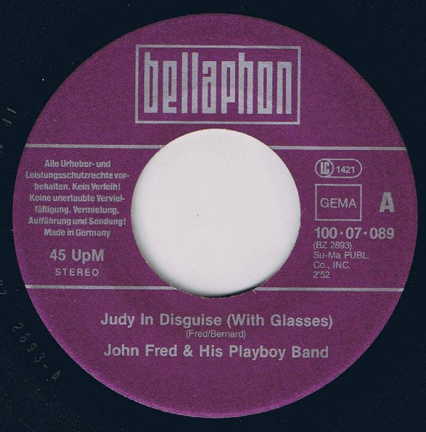 John Fred & His Playboy Band / American Breed* : Judy In Disguise (With Glasses) / Bend Me, Shape Me (7", Single)