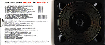 Chet Baker Sextet : Chet Is Back! (CD, Album, RE, Dig)