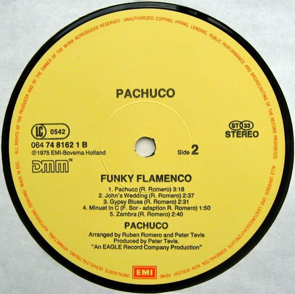 Pachuco : Funky Flamenco (LP, Album, RE)