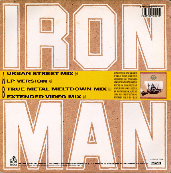 Sir Mix-A-Lot Featuring Metal Church : Iron Man (12", Maxi)