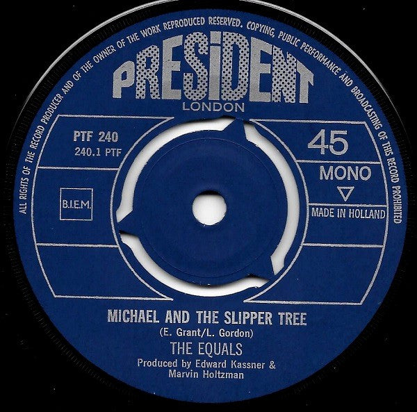 The Equals : Michael And The Slipper Tree / Honey Gum (7", Single, Mono)
