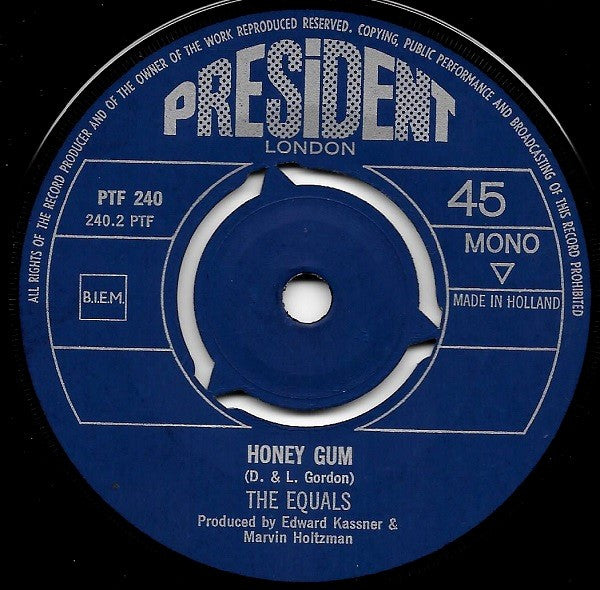 The Equals : Michael And The Slipper Tree / Honey Gum (7", Single, Mono)