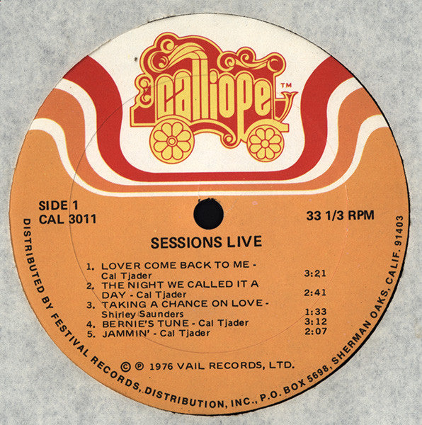 Cal Tjader / Chico Hamilton : Sessions, Live (LP)