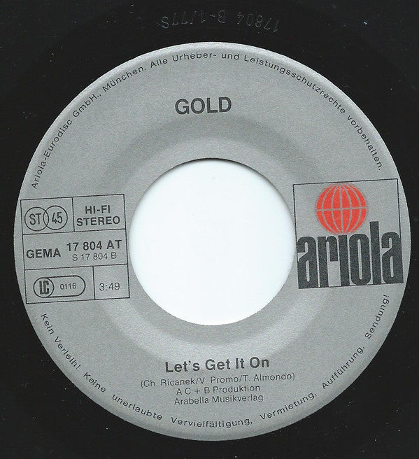 Gold (15) : It's Alright (In The Night) (7", Single)