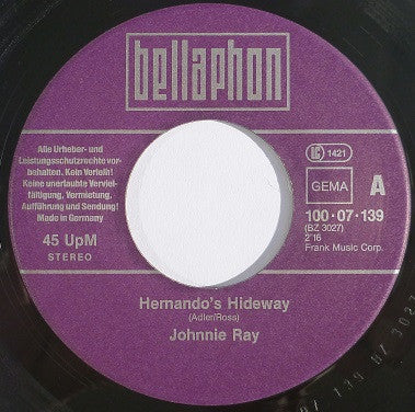 Johnnie Ray, P.J. Proby : Hernando's Hideway / Maria (7", Single)