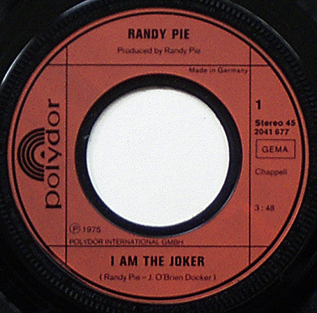 Randy Pie : I Am The Joker (7", Single)