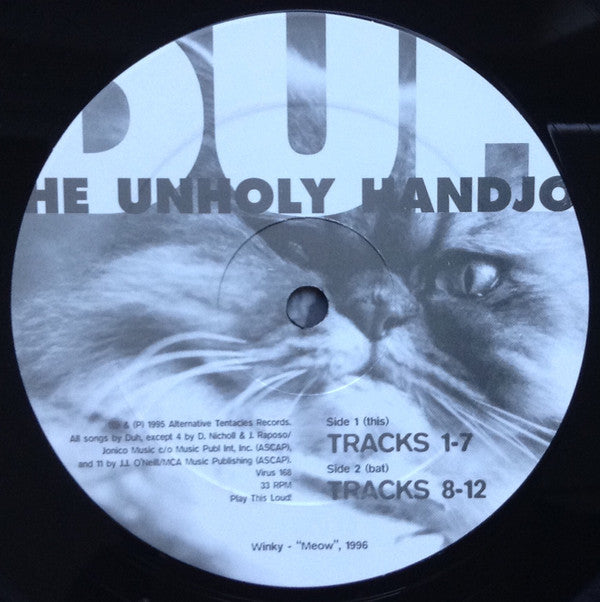 Duh : The Unholy Handjob (LP)