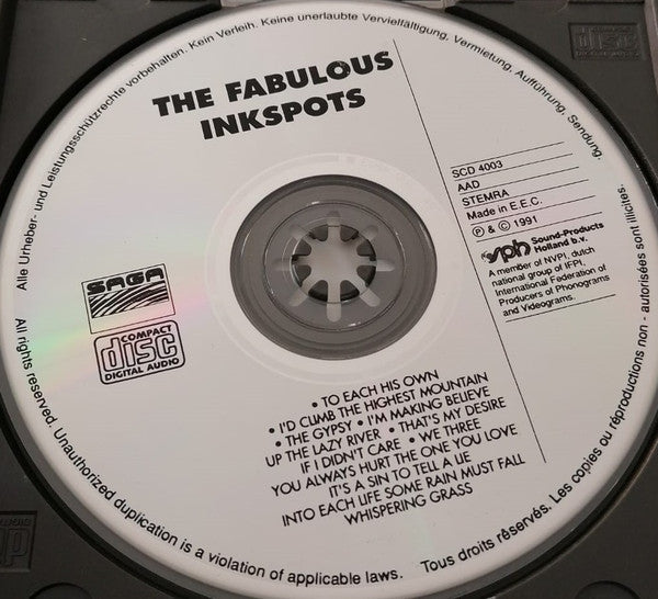 The Ink Spots : Biggest Hits! (CD, Album)