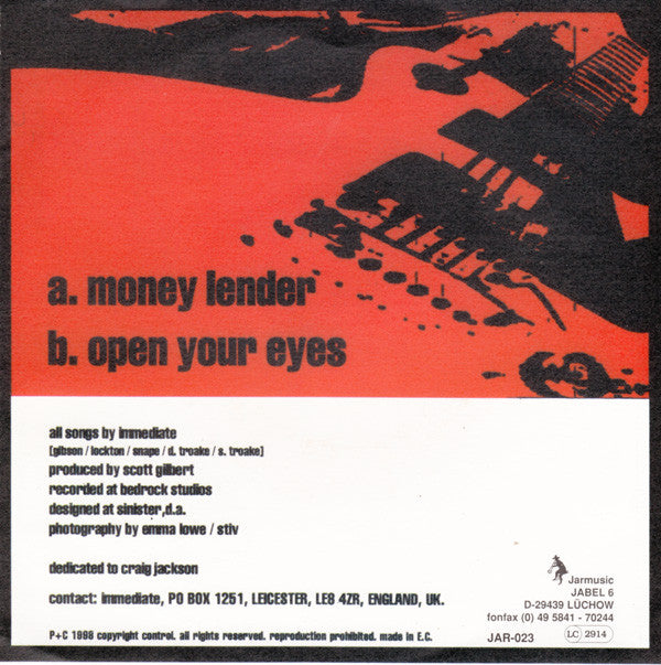 Immediate : Money Lender (7")