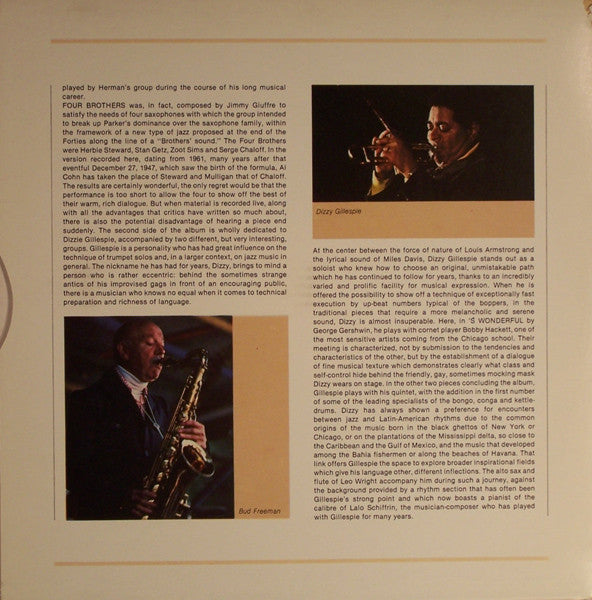 Dizzy Gillespie & Gerry Mulligan : Europa Jazz (LP, Comp, Mono)