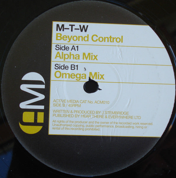 M-T-W* : Beyond Control (12")