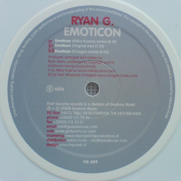 Ryan G.* : Emoticon (12", Whi)