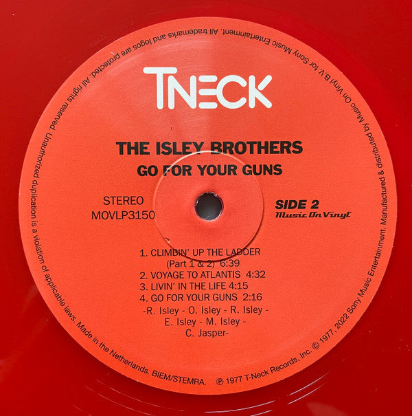 The Isley Brothers : Go For Your Guns (LP, Album, Ltd, Num, RE, Red)