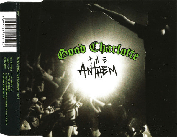Good Charlotte : The Anthem (CD, Single, Enh)