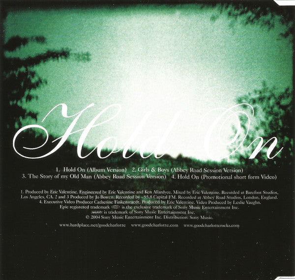 Good Charlotte : Hold On (CD, Single, Enh)