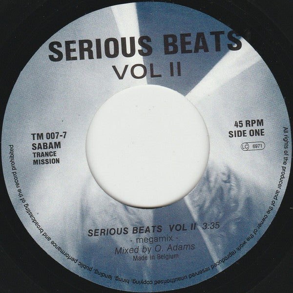 Various : Serious Beats Vol. 2 Mega-Mix (7", Comp, Mixed)