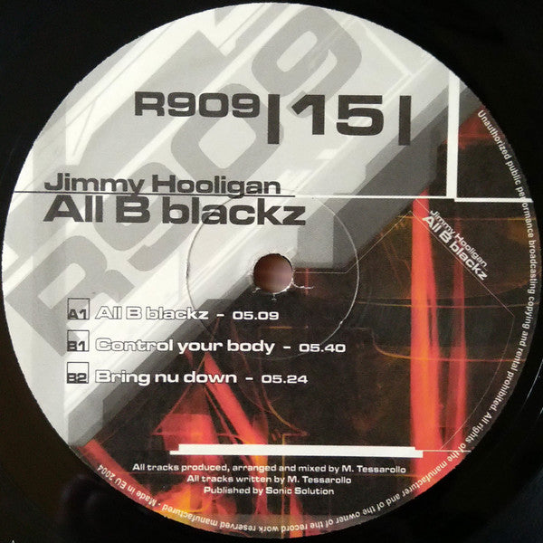 Jimmy Hooligan : All B Blackz (12")