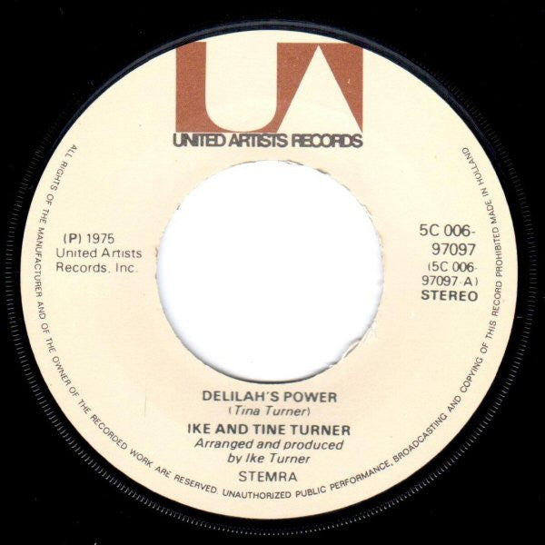 Ike & Tina Turner : Delilah's Power (7", Single)