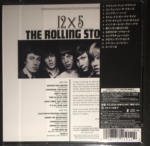 The Rolling Stones : 12x5 (CD, Album, Mono, Ltd, RE, SHM)