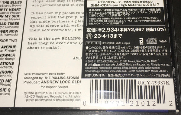 The Rolling Stones : 12x5 (CD, Album, Mono, Ltd, RE, SHM)
