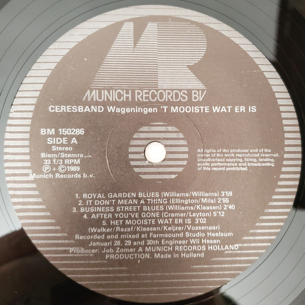 Ceres Band : 'T Mooiste Wat Er Is (LP)