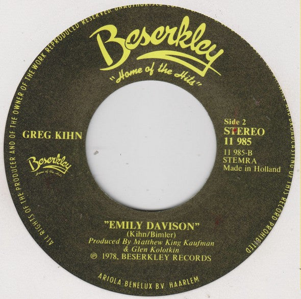 Greg Kihn : Sorry (7", Single)