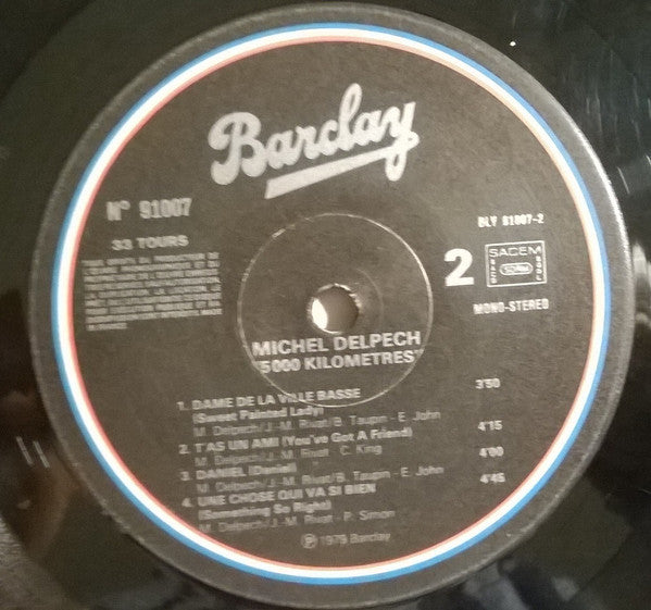 Michel Delpech : 5000 Kilomètres (LP, Album)