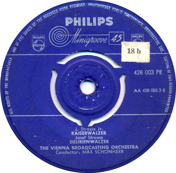 ORF Symphonieorchester : An Der Schönen Blauen Donau (7", EP)