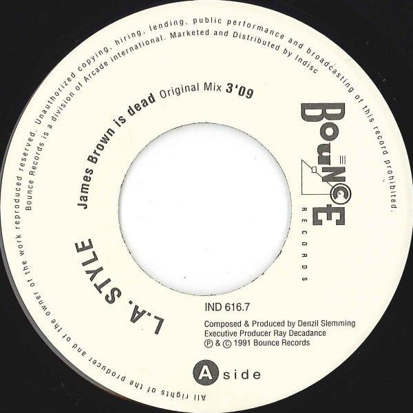 L.A. Style : James Brown Is Dead (7", Single)