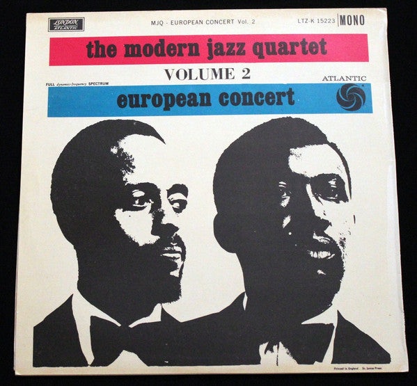 The Modern Jazz Quartet : European Concert: Volume Two (LP, Album, Mono)