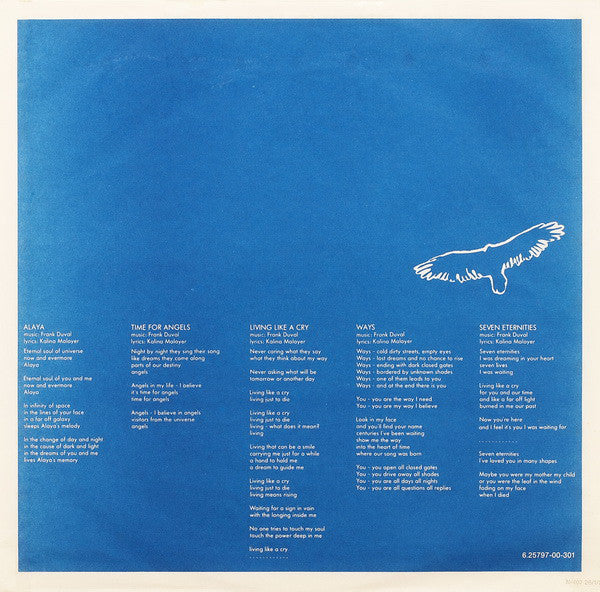 Frank Duval : Living Like A Cry (LP, Album)