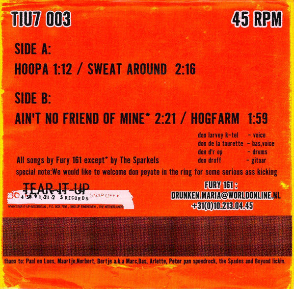 Fury 161 (2) : All Star Wrestling Matches  (7")