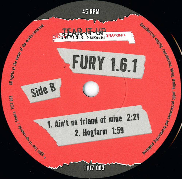 Fury 161 (2) : All Star Wrestling Matches  (7")