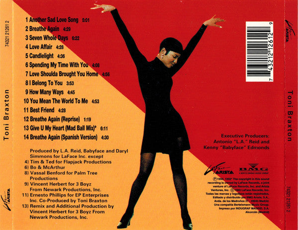 Toni Braxton : Toni Braxton (CD, Album)