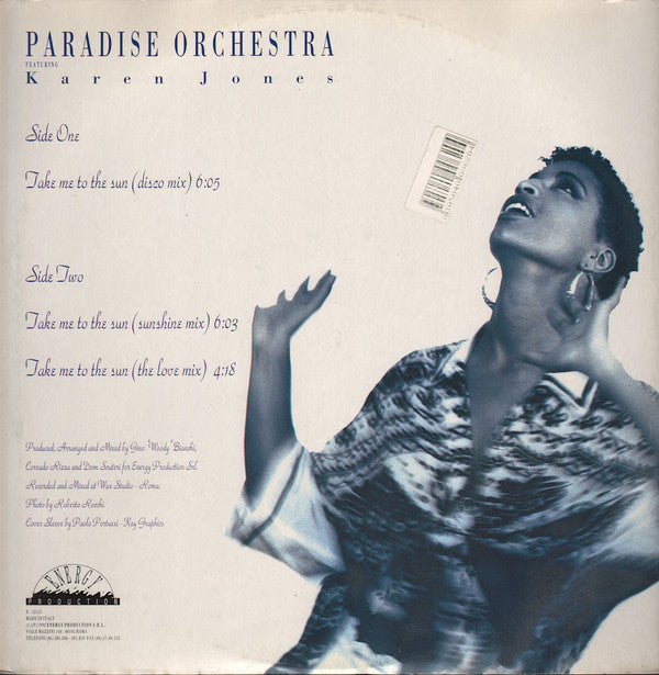 Paradise Orchestra Featuring Karen Jones : Take Me To The Sun (12")
