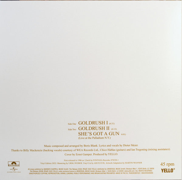 Yello : One Second / Goldrush (LP, Album, RE + 12", RE, Blu + Ltd, S/Edition)