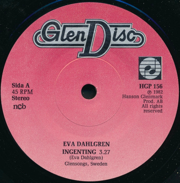 Eva Dahlgren : Ingenting (7", Single)
