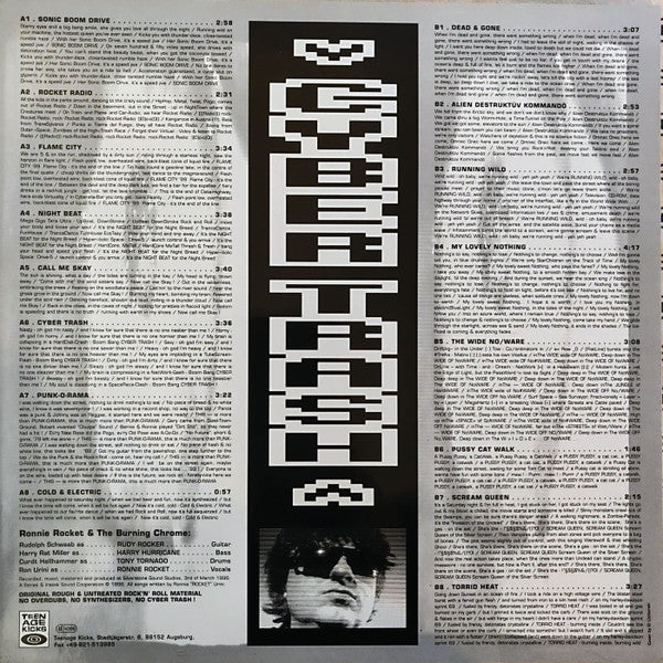 Ronnie Urini As Ronnie Rocket & The Burning Chrome : Cyber Trash (LP)